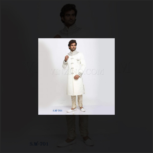 Ethnic Cream Wedding Sherwani